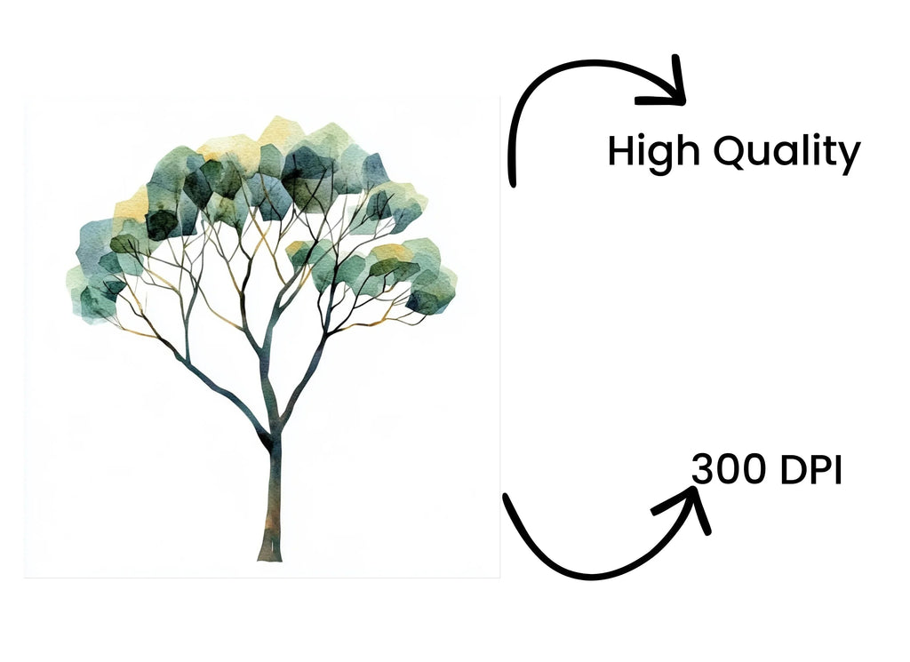 Abstract Tree Illustration Clipart Bundle