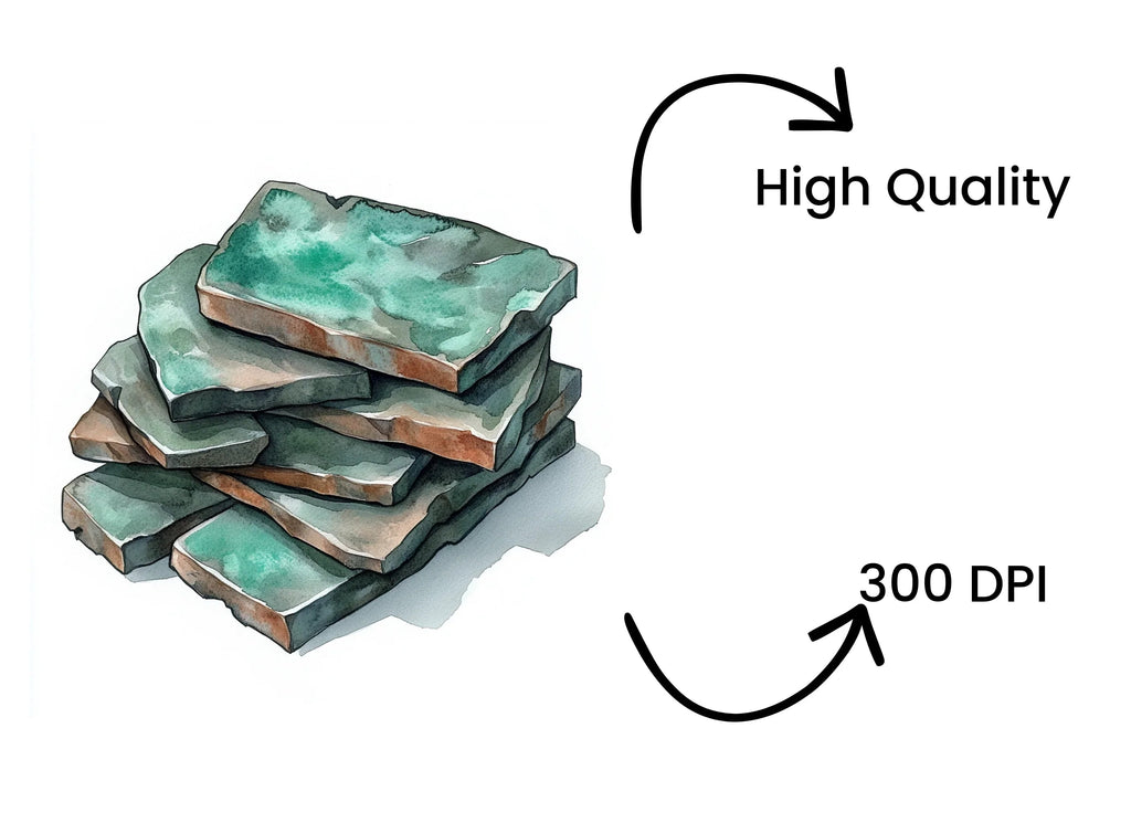 Aged Copper Patina Clipart Bundle