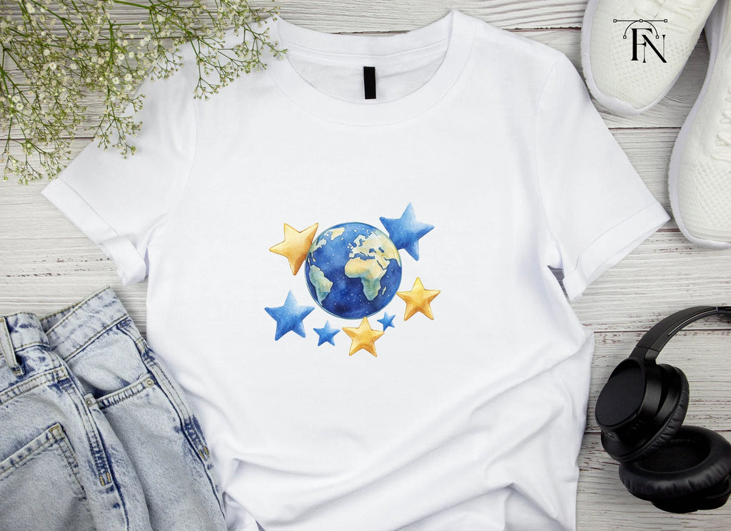 Earth and Stars Clipart Bundle