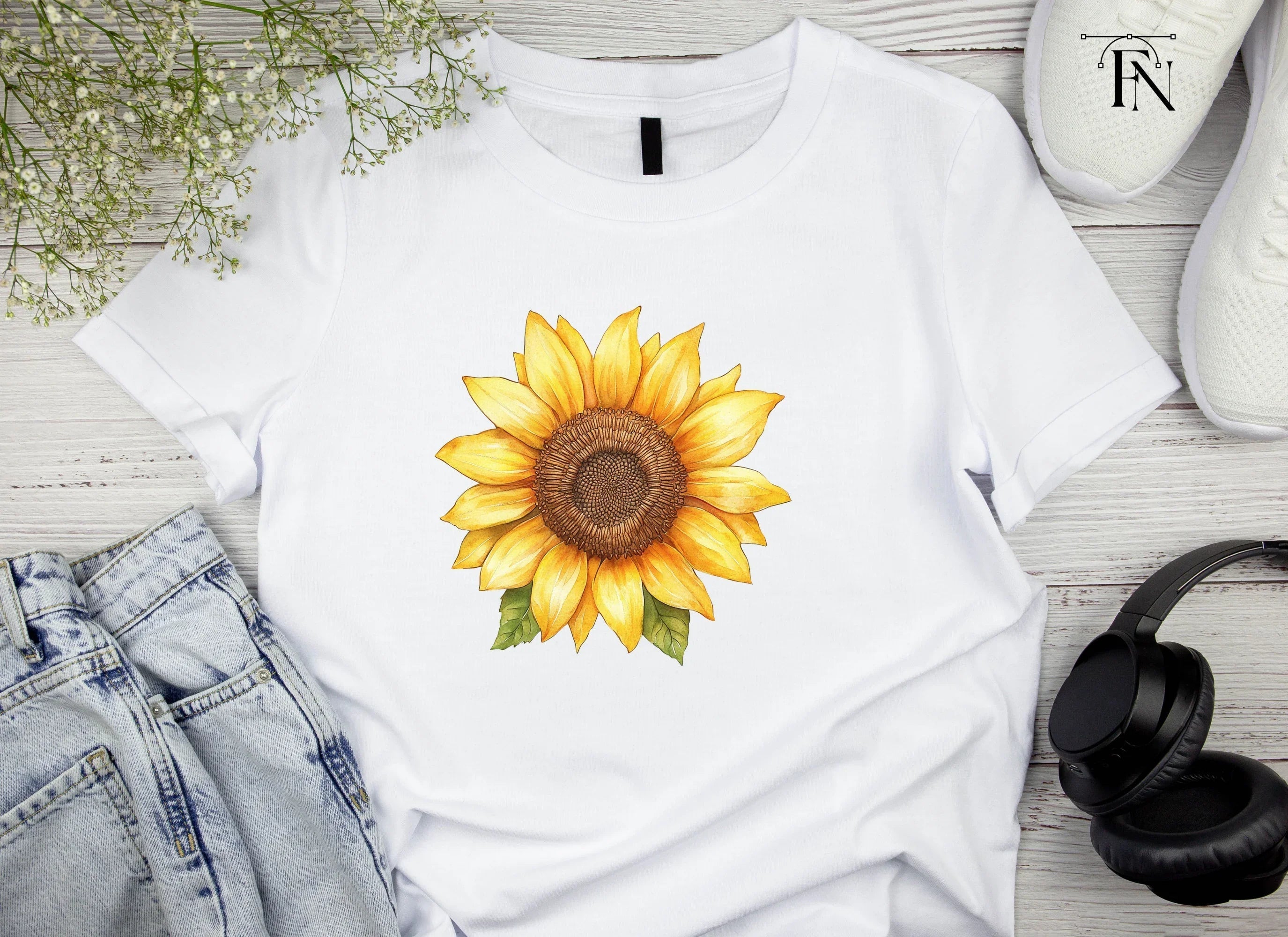 Vibrant Sunflower Clipart Bundle