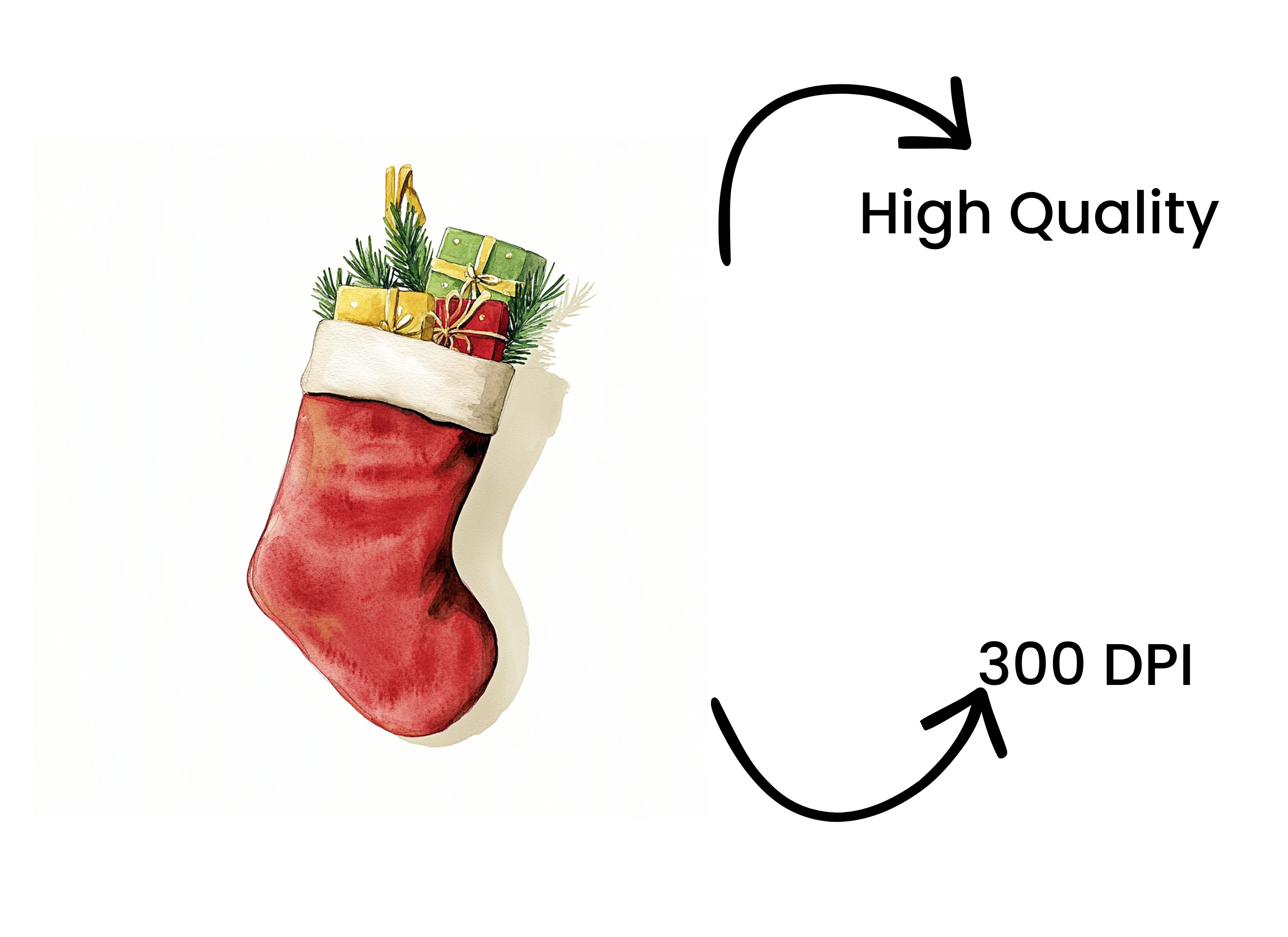 Christmas Stockings Clipart Bundle