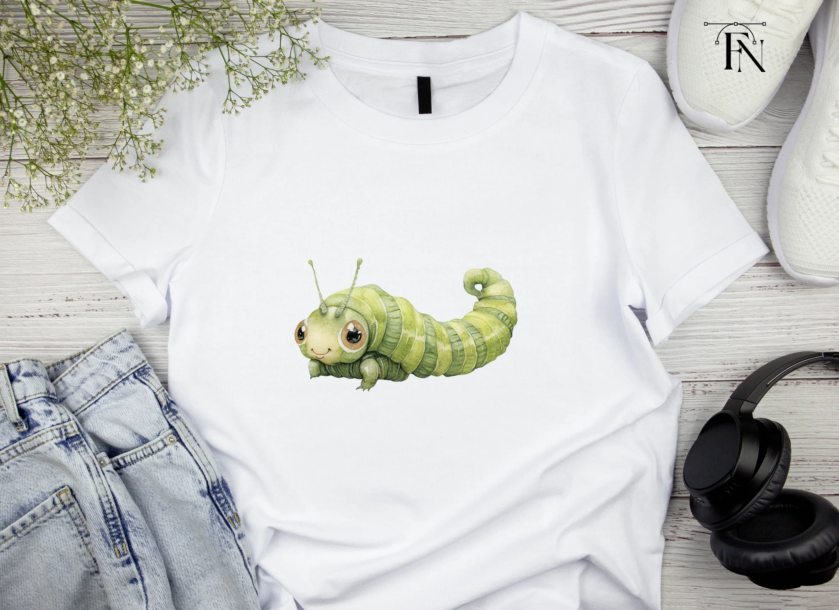 Adorable Caterpillar Clipart Bundle