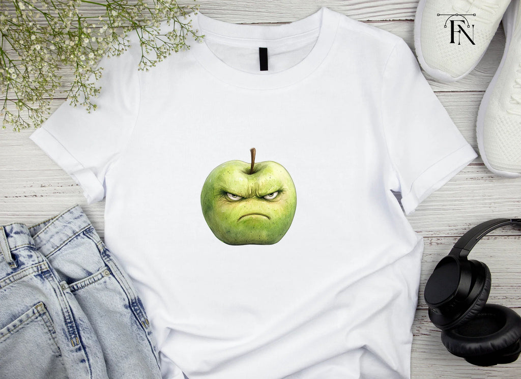 Grumpy Green Apple Clipart Bundle