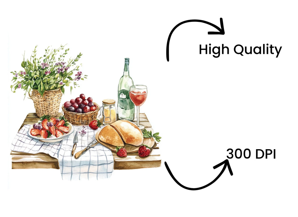 Autumn Harvest Picnic Clipart Bundle