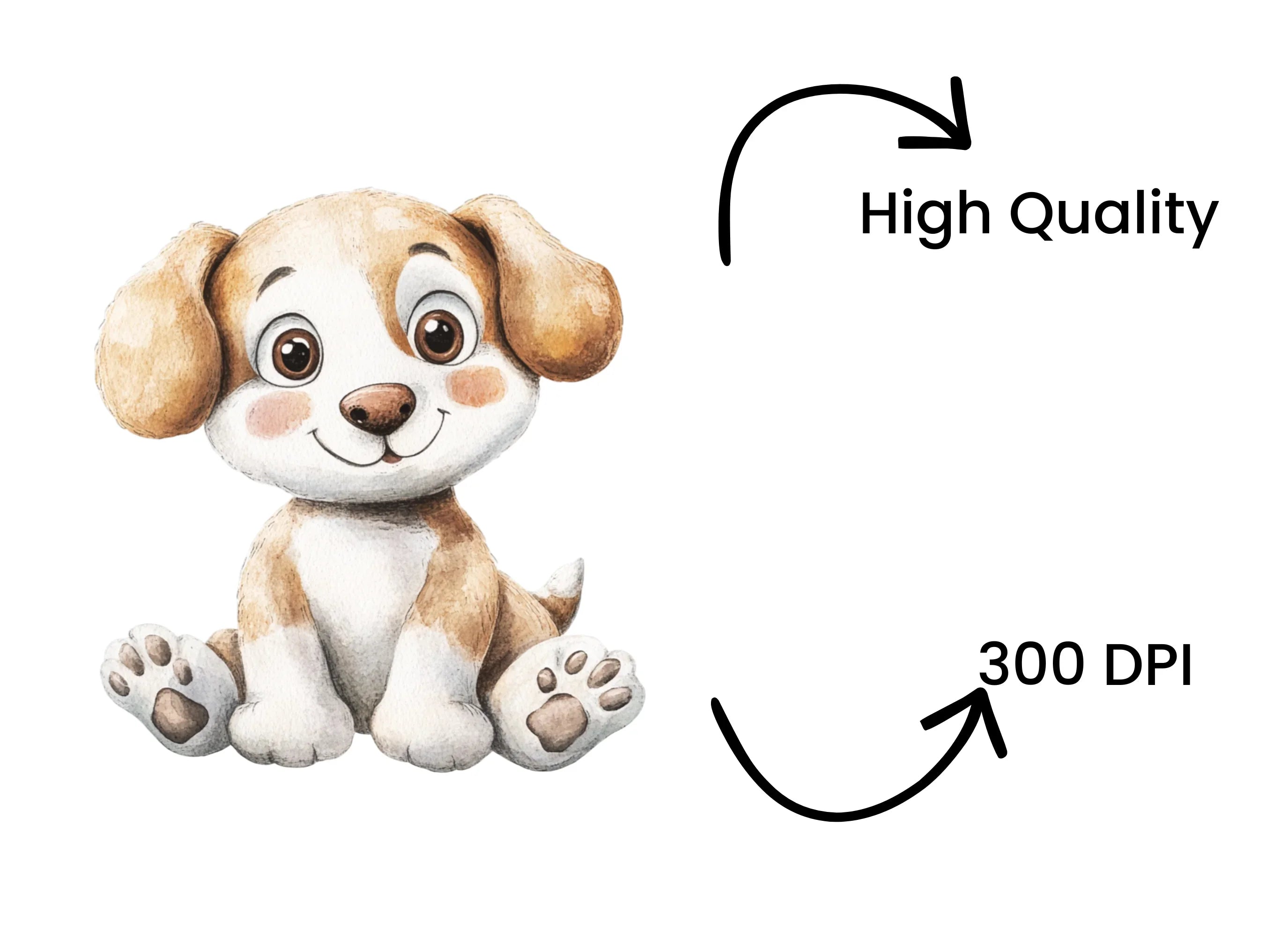 Adorable Puppy Clipart Bundle