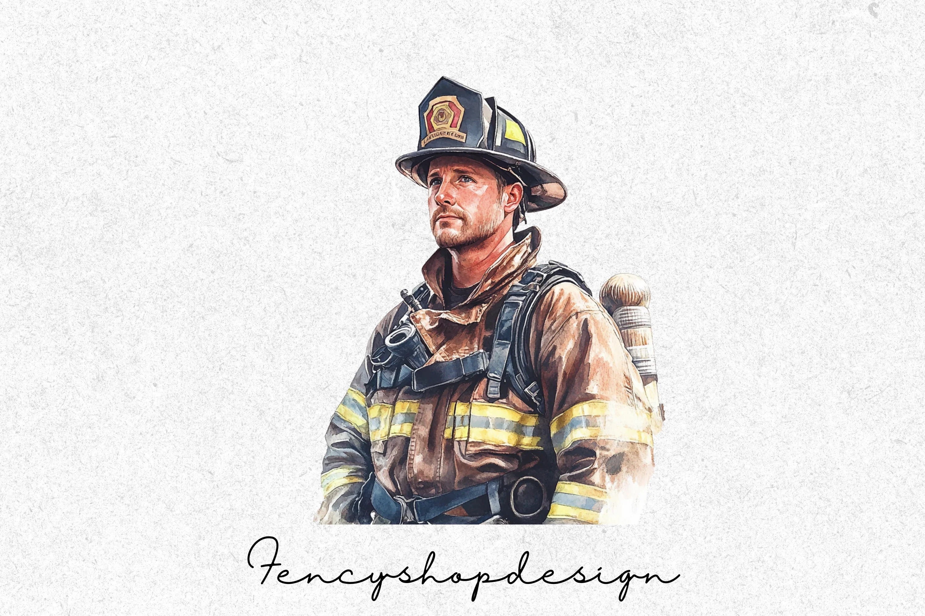 Brave Firefighter Clipart Bundle