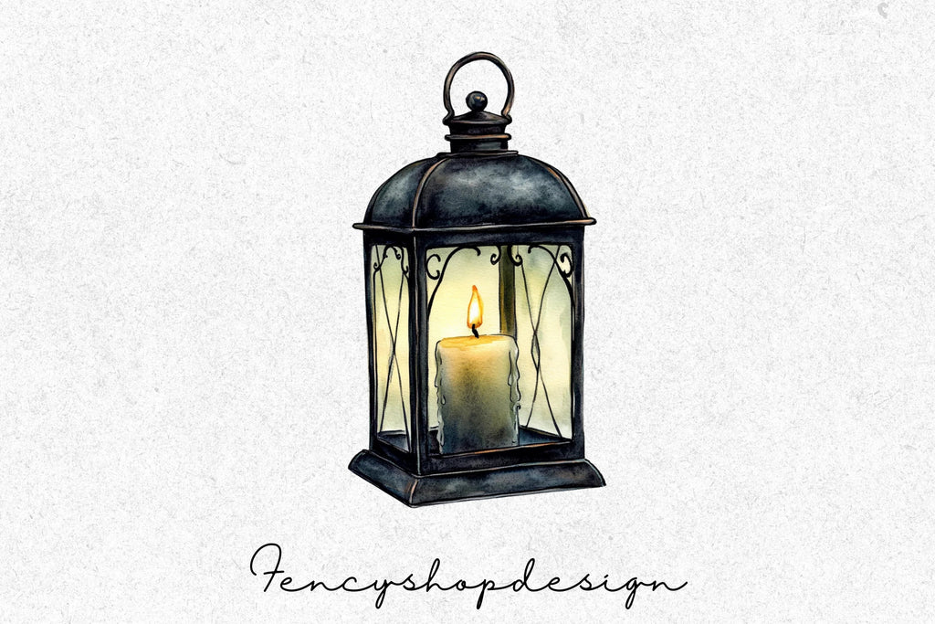 Vintage Lanterns Clipart Bundle