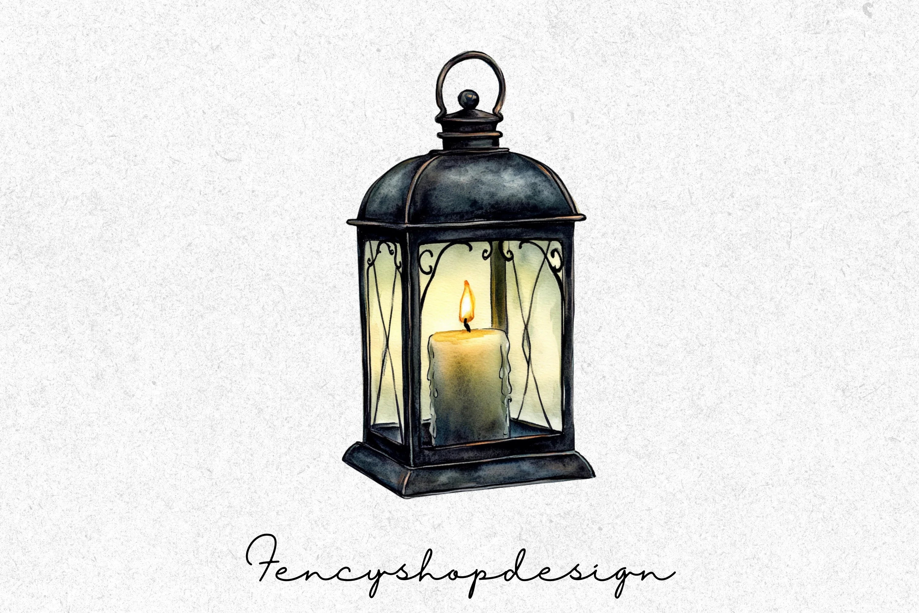 Vintage Lanterns Clipart Bundle