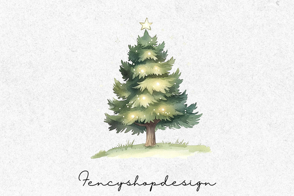 Christmas Tree Clipart Bundle