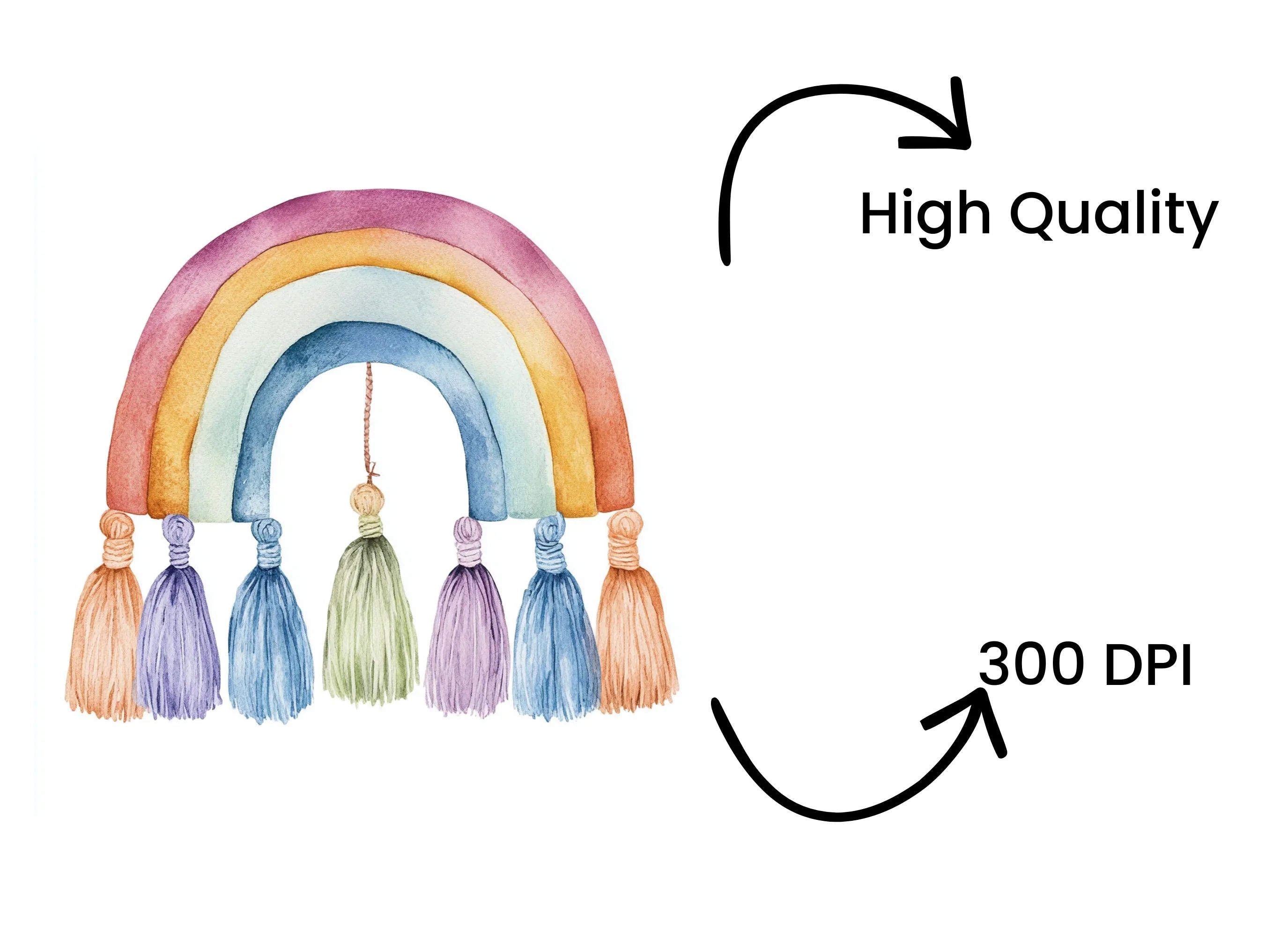 Rainbow Clipart Bundle