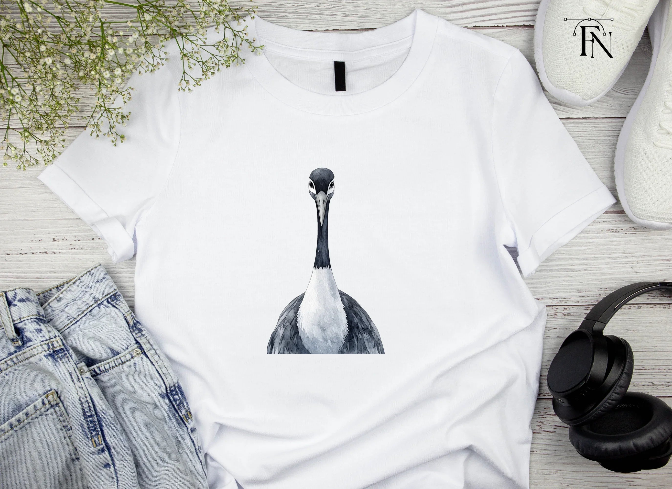 Striking Crane Head Clipart Bundle