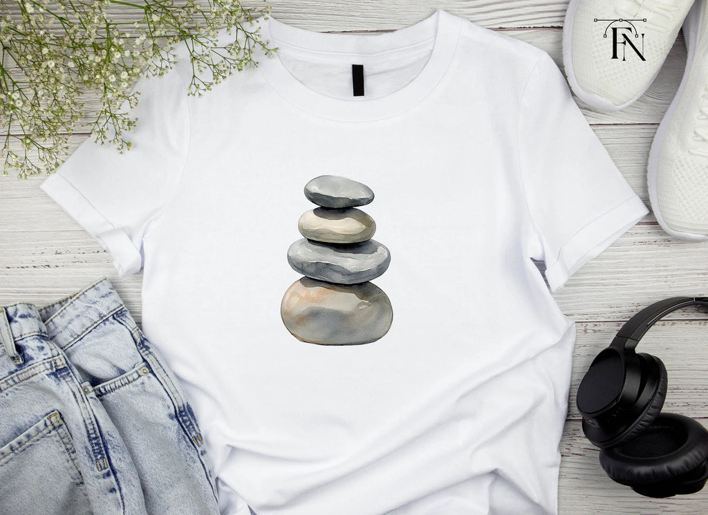 Hand Painted Rock Stacks Clipart Bundle