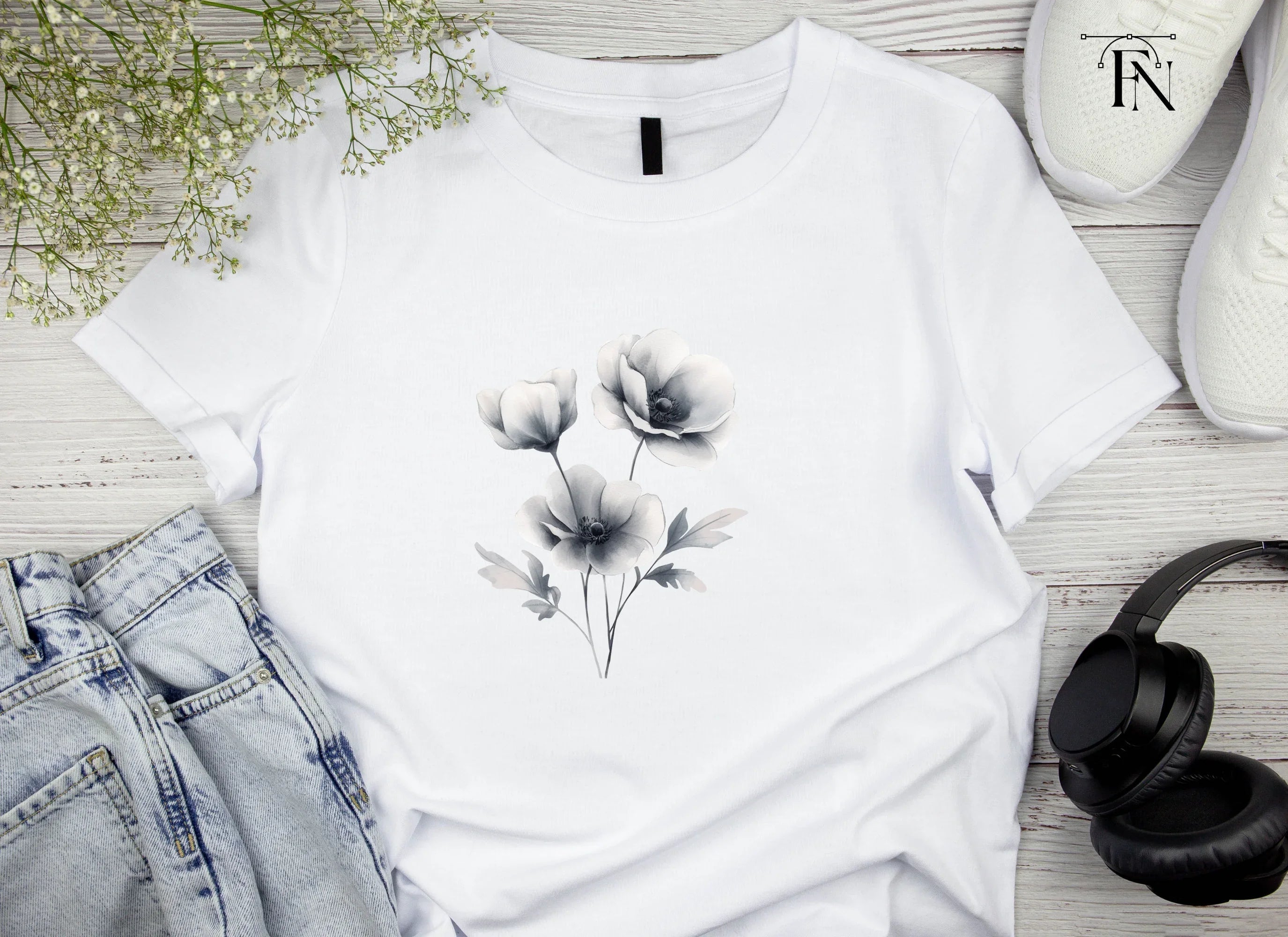 Delicate Floral Clipart Bundle