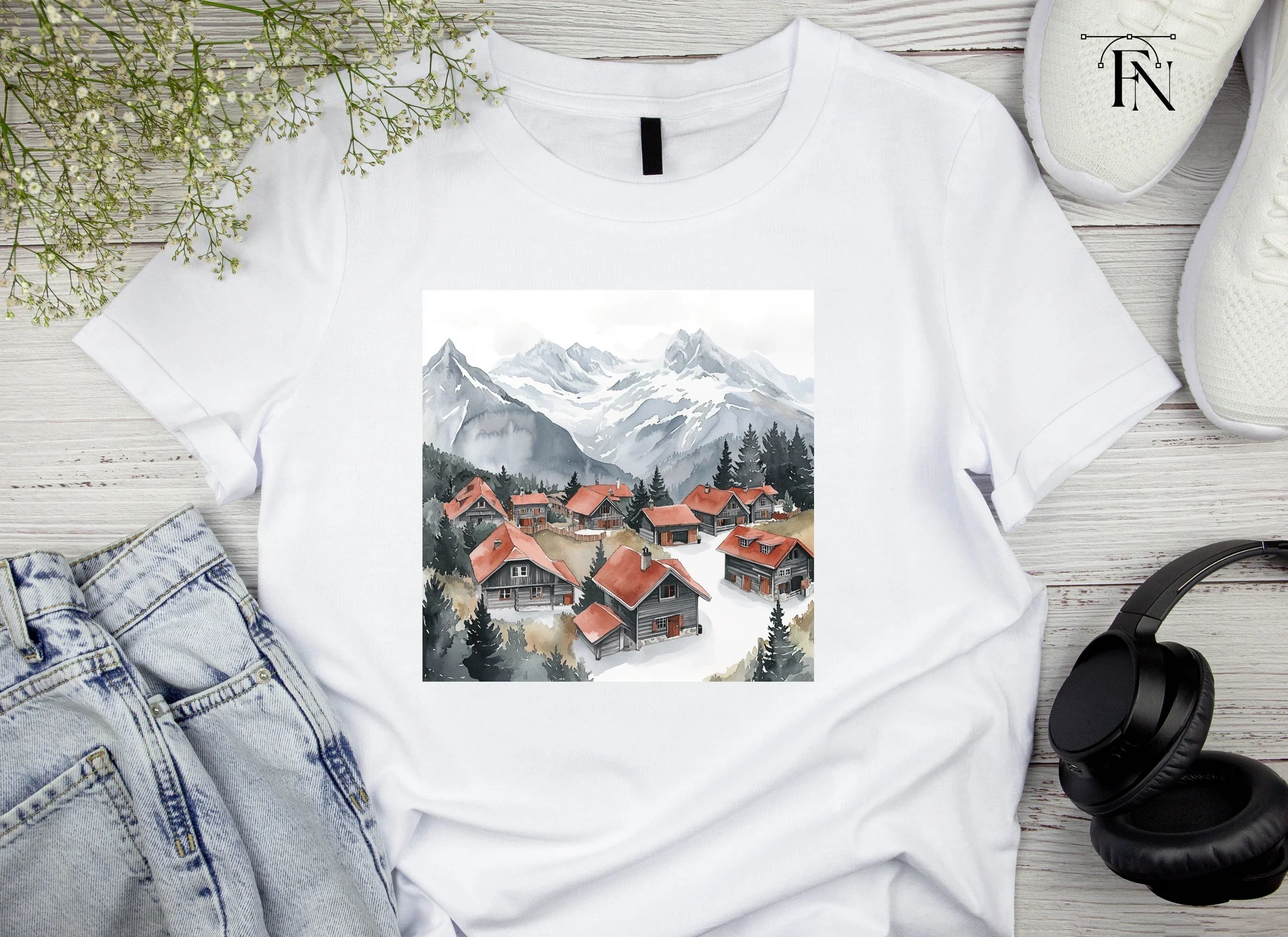 Alpine Village Clipart Bundle