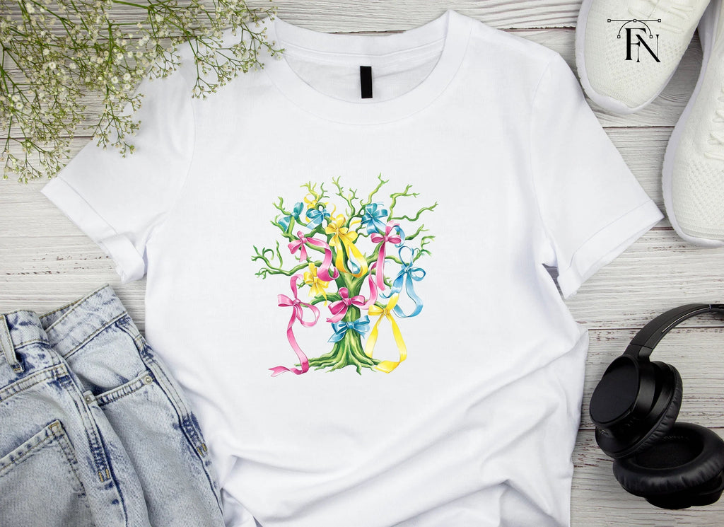 Ribbon Trees Clipart Bundle