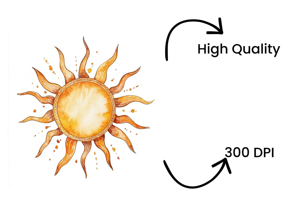 Abstract Sunburst Clipart Bundle