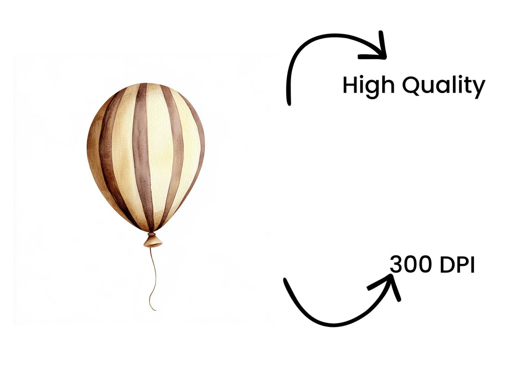 Hot Air Balloon Clipart Bundle