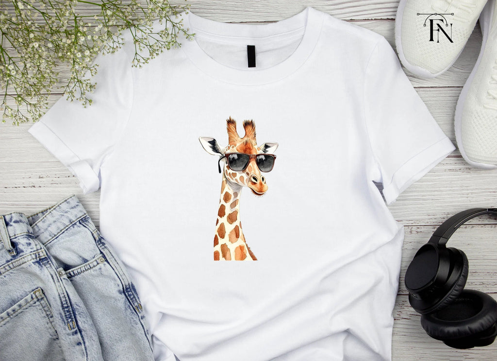 Cool Giraffe With Sunglasses Clipart Bundle
