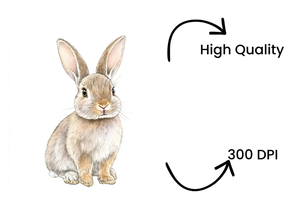 Cute Bunny Clipart Bundle