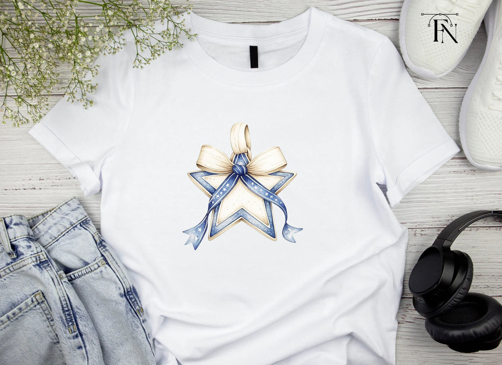 Decorative Star with Ribbon Clipart Bundle