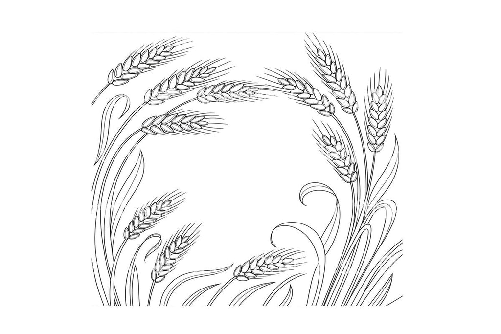 Wheat Ears Harvest Coloring Books