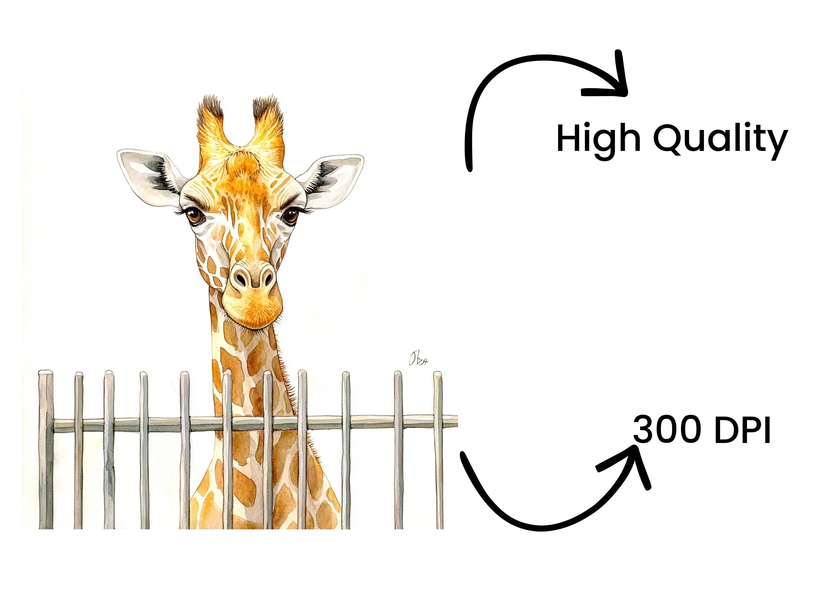 Cute Giraffe Peekaboo Clipart Bundle