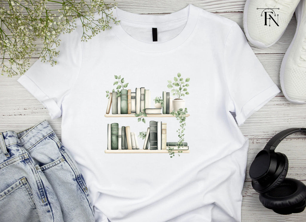 Aesthetic Bookshelf and Plant Clipart Bundle