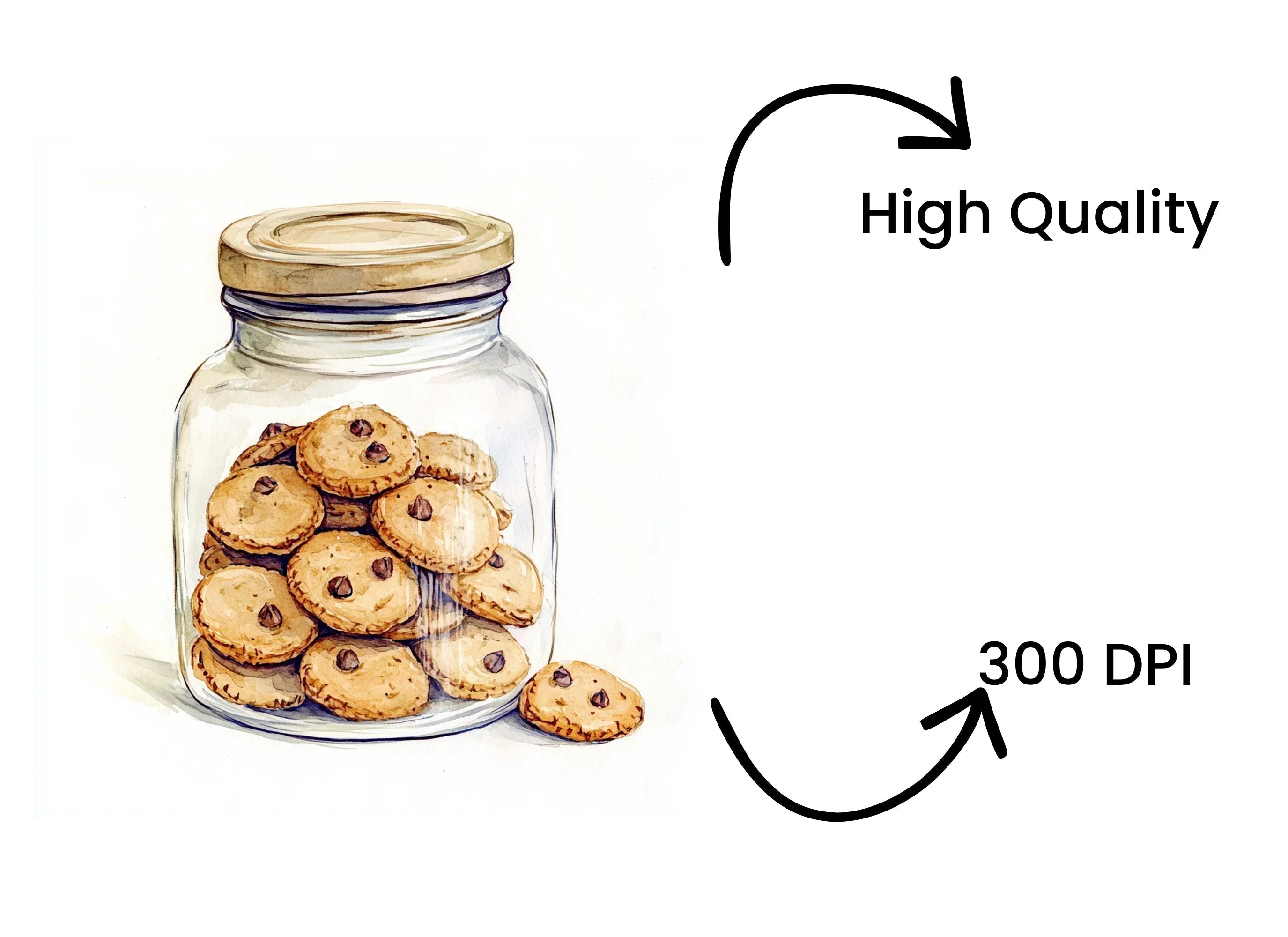 Cookies in Jars Clipart Bundle