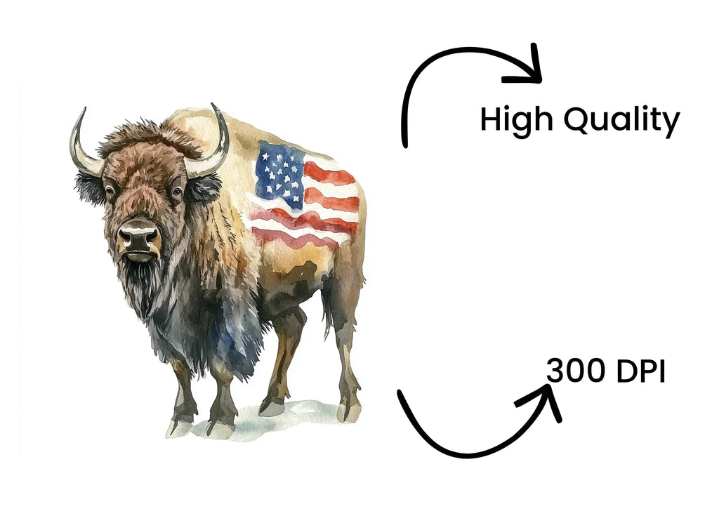 American Bison Clipart Bundle