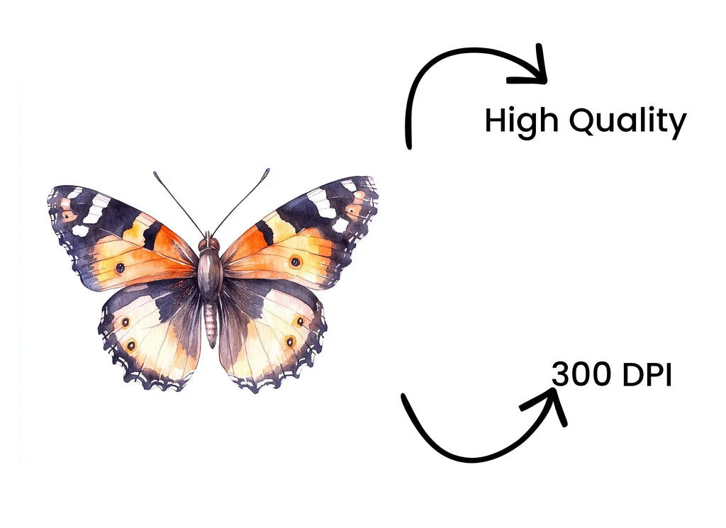 Vibrant Butterfly Clipart Bundle
