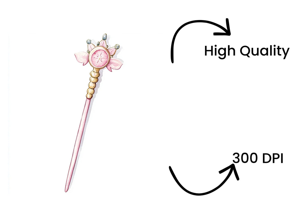 Magical Wands Clipart Bundle