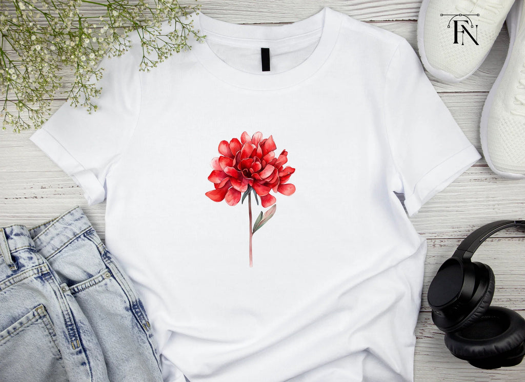 Stunning Red Peony Clipart Bundle