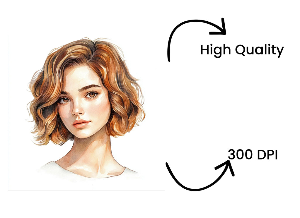Charming Bob Haircut Clipart Bundle