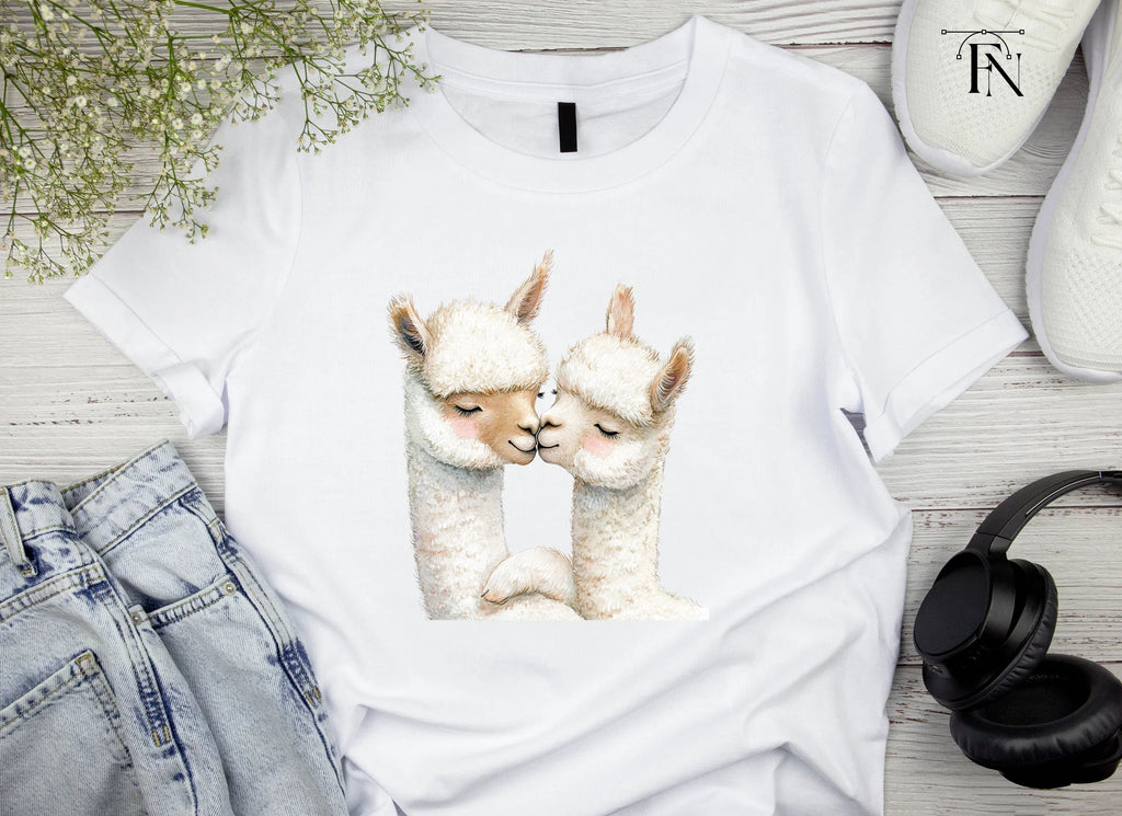 Sweet Llama Couple Love Clipart Bundle