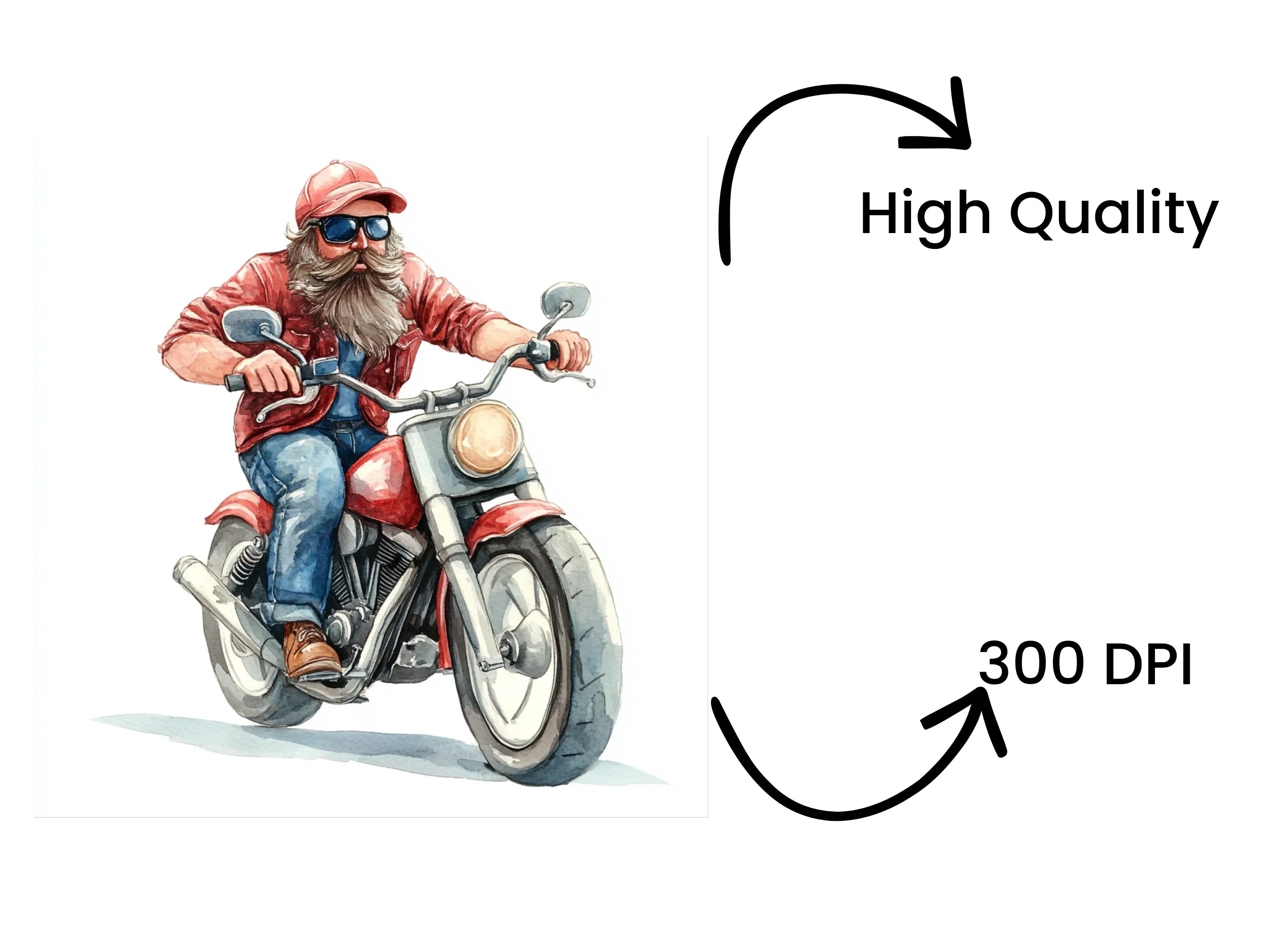 Bikers Clipart Bundle