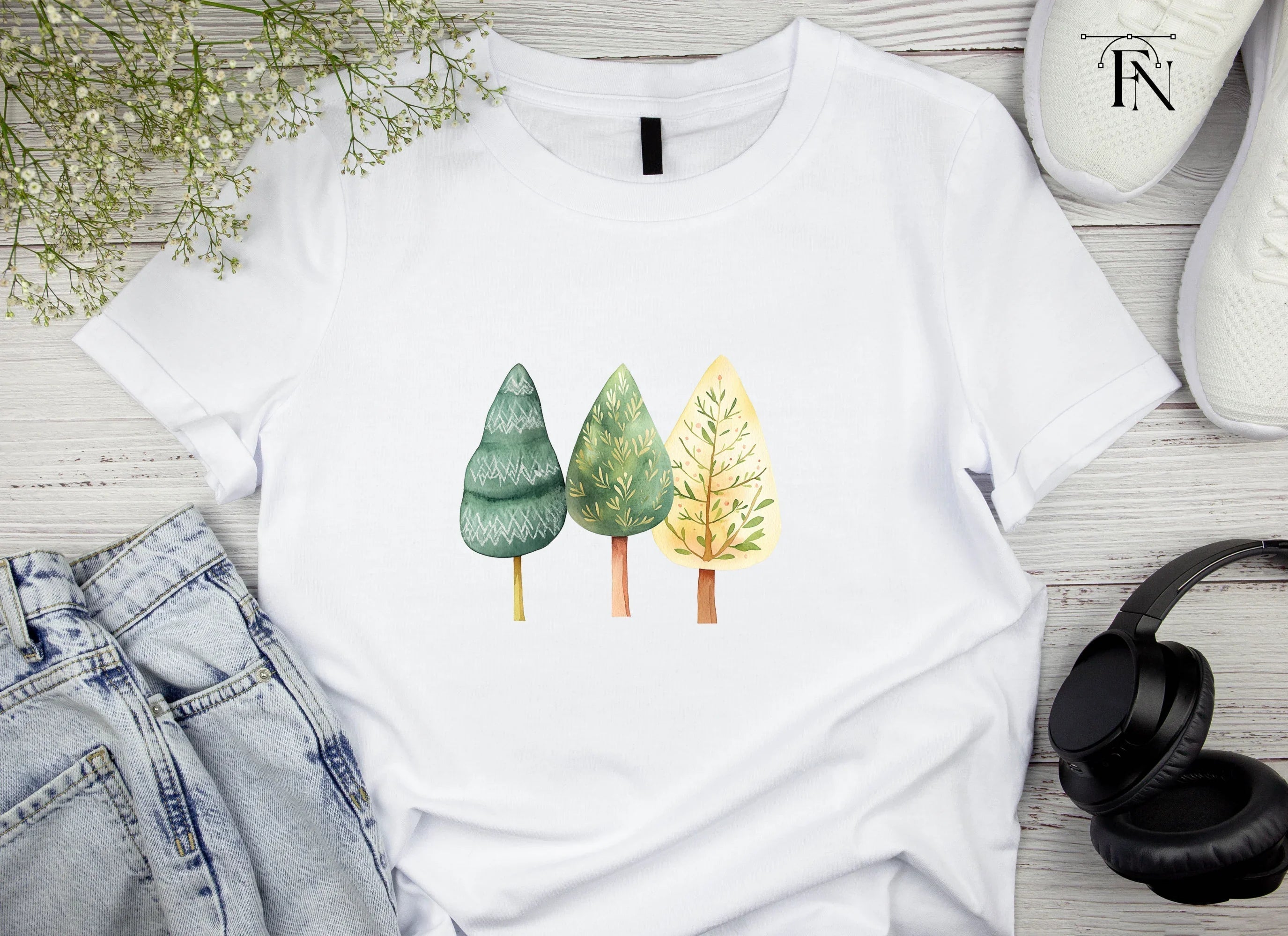 Decorative Tree Clipart Bundle