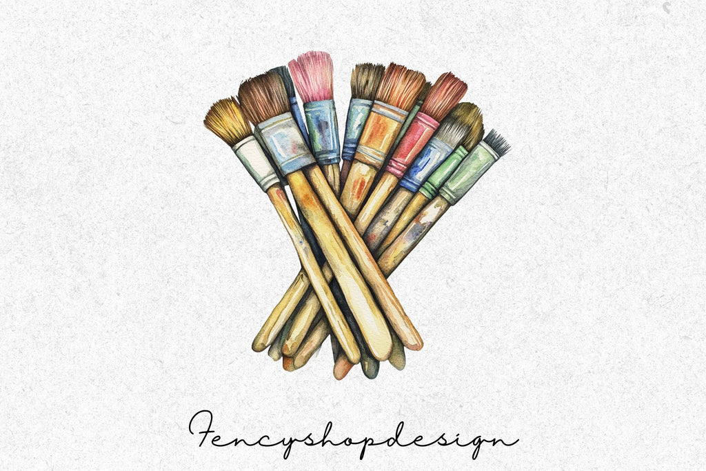Paint Brushes Clipart Bundle
