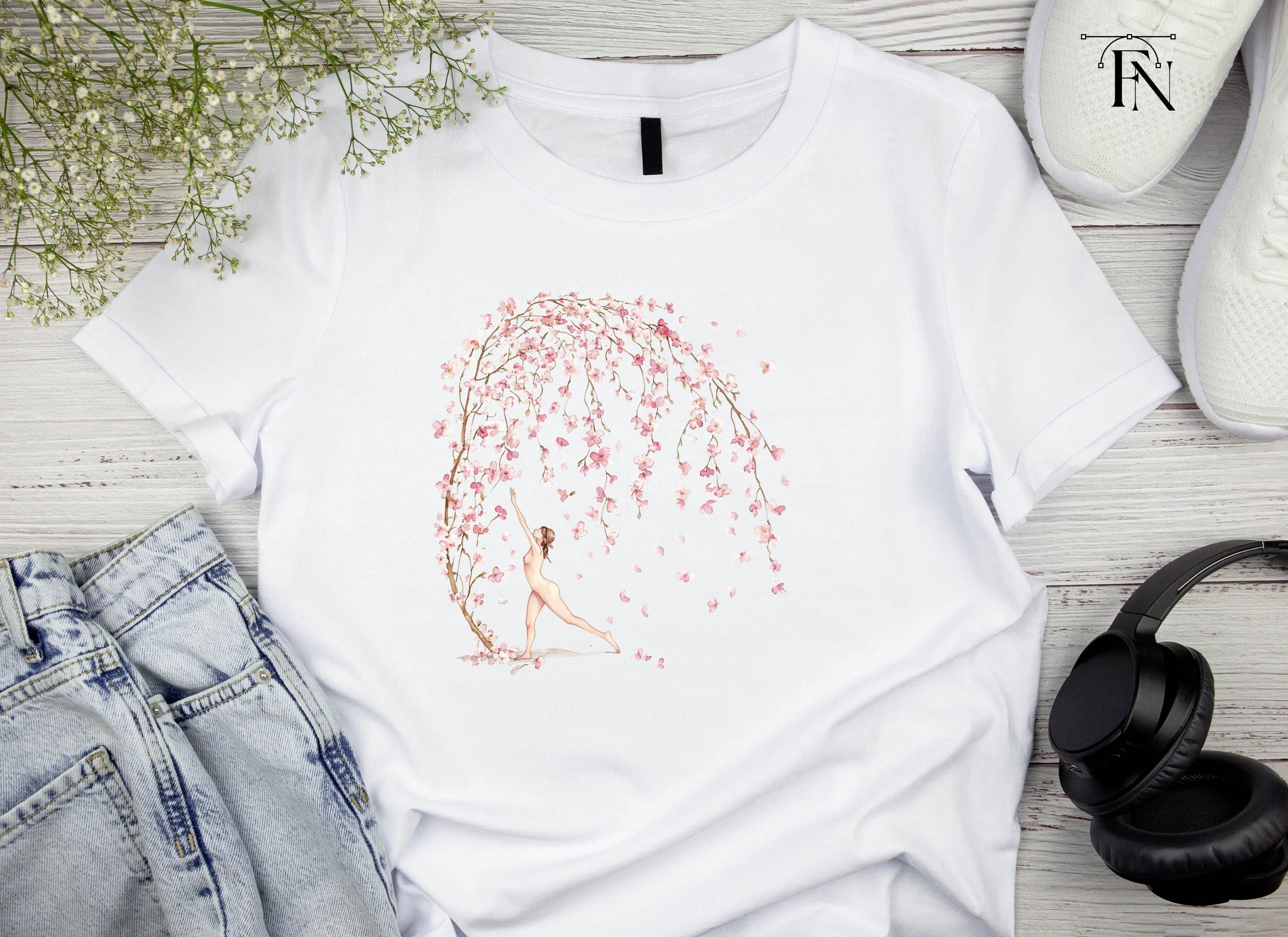 Cherry Blossom Dancers Clipart Bundle