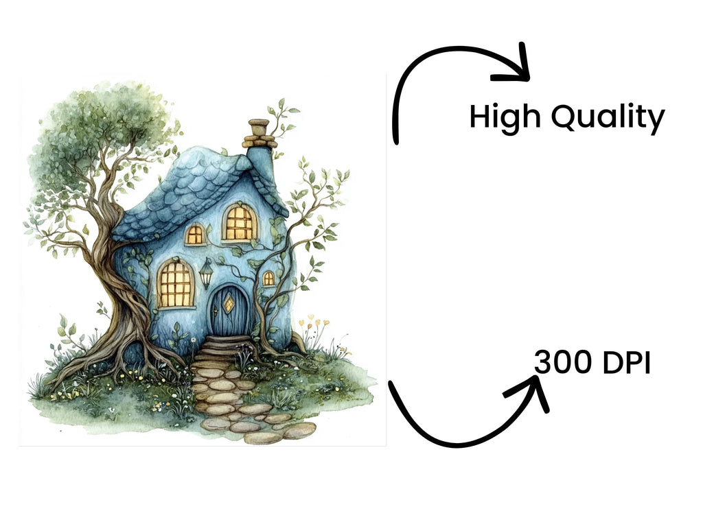 Enchanted Forest Dwelling Clipart Bundle