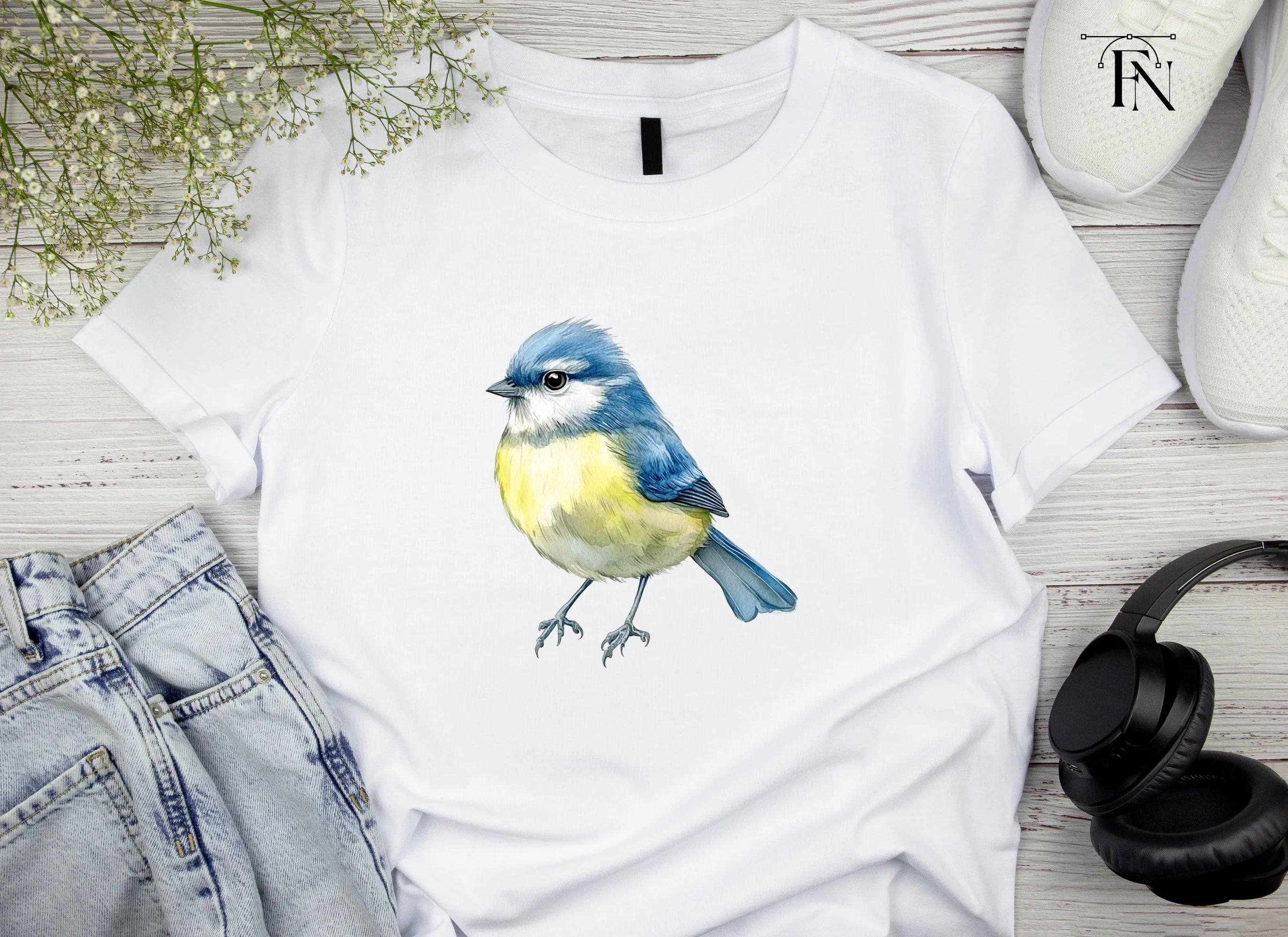 Blue Tit Bird Clipart Bundle