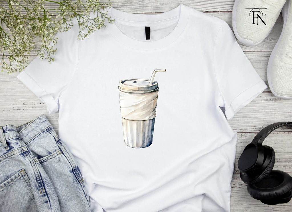 Coffee Cup with Straw Clipart Bundle