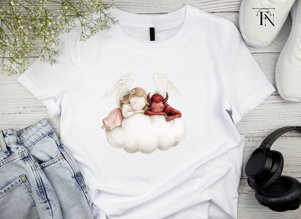 Sleeping Angels and Devils Clipart Bundle