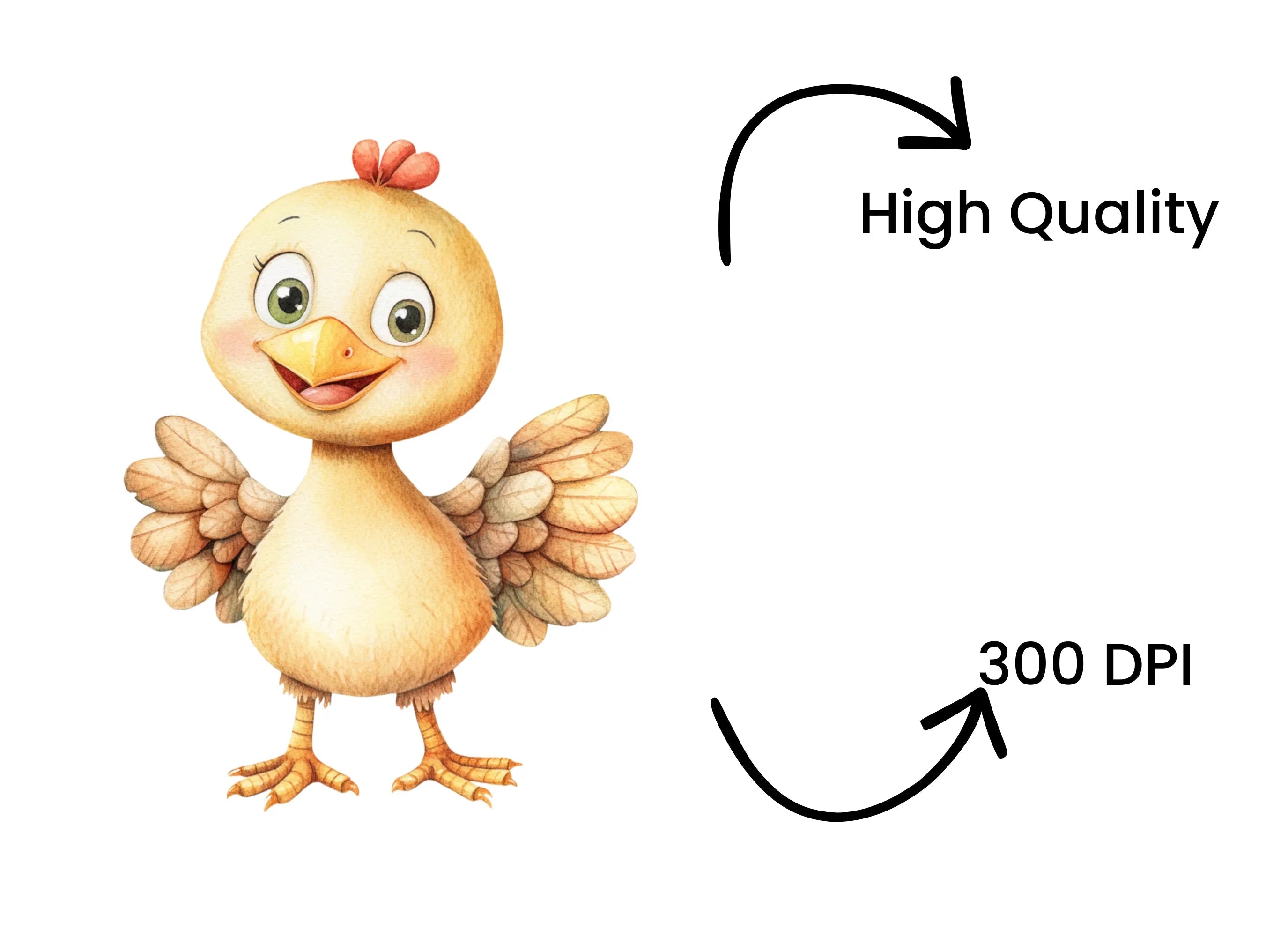 Cute Chicken Clipart Bundle