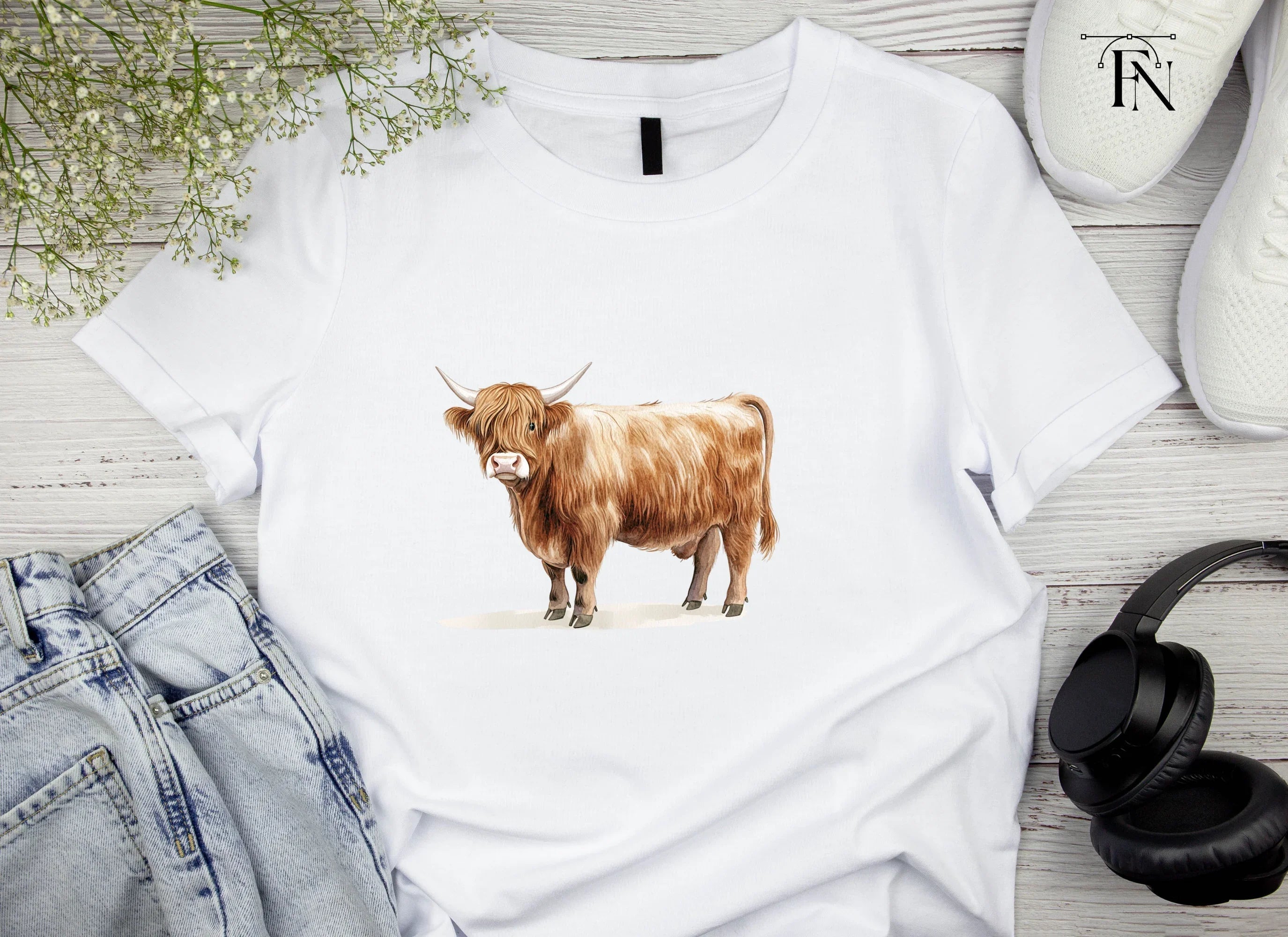 Highland Cow Clipart Bundle