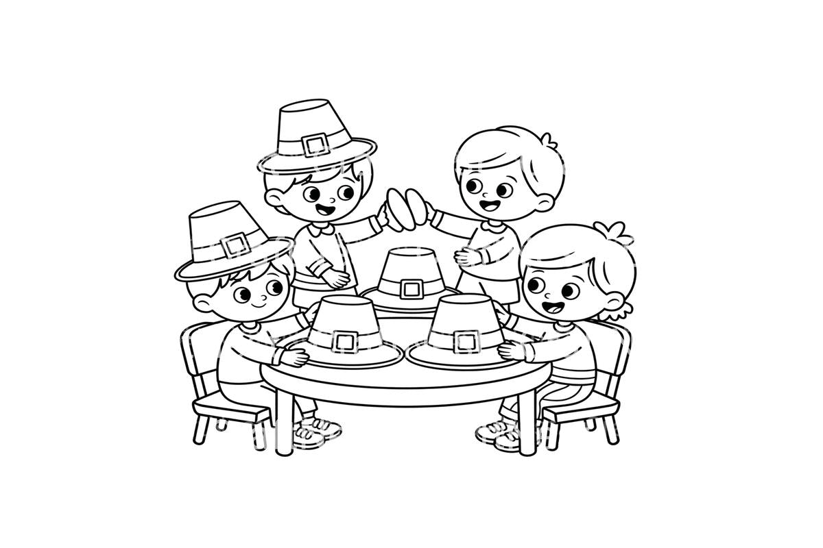 Thanksgiving Kids Coloring Books