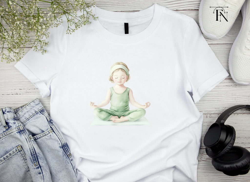 Kids Yoga Meditation Clipart Bundle