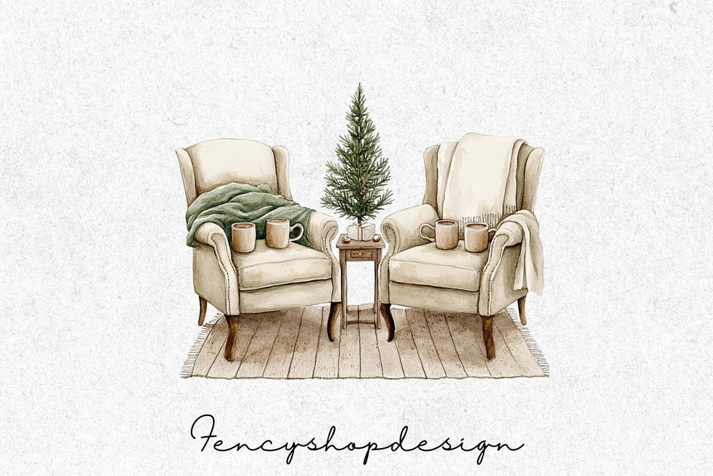 Cozy Christmas Clipart Bundle