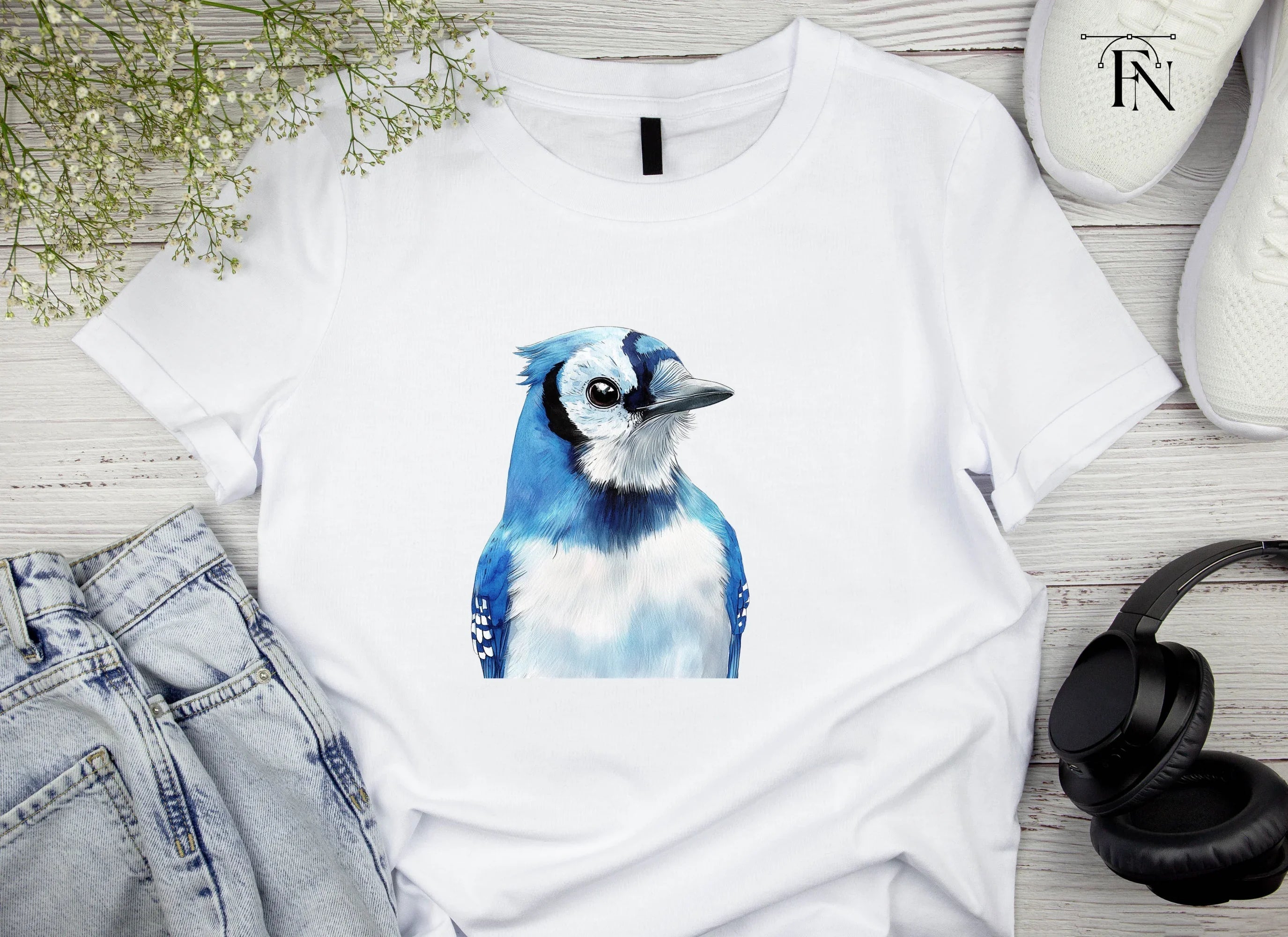 Blue Jay Bird Clipart Bundle