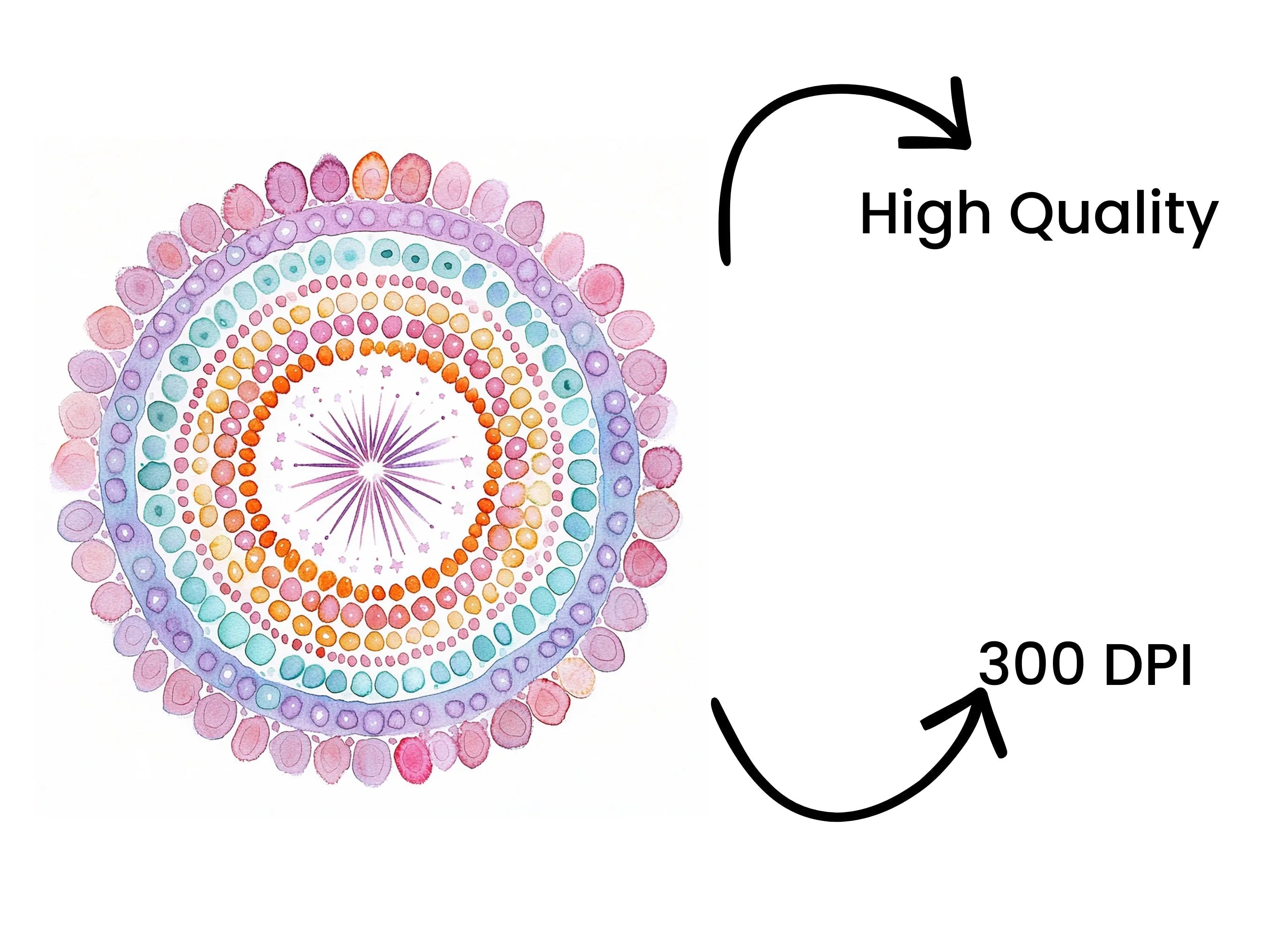 Mandala Circles Clipart Bundle