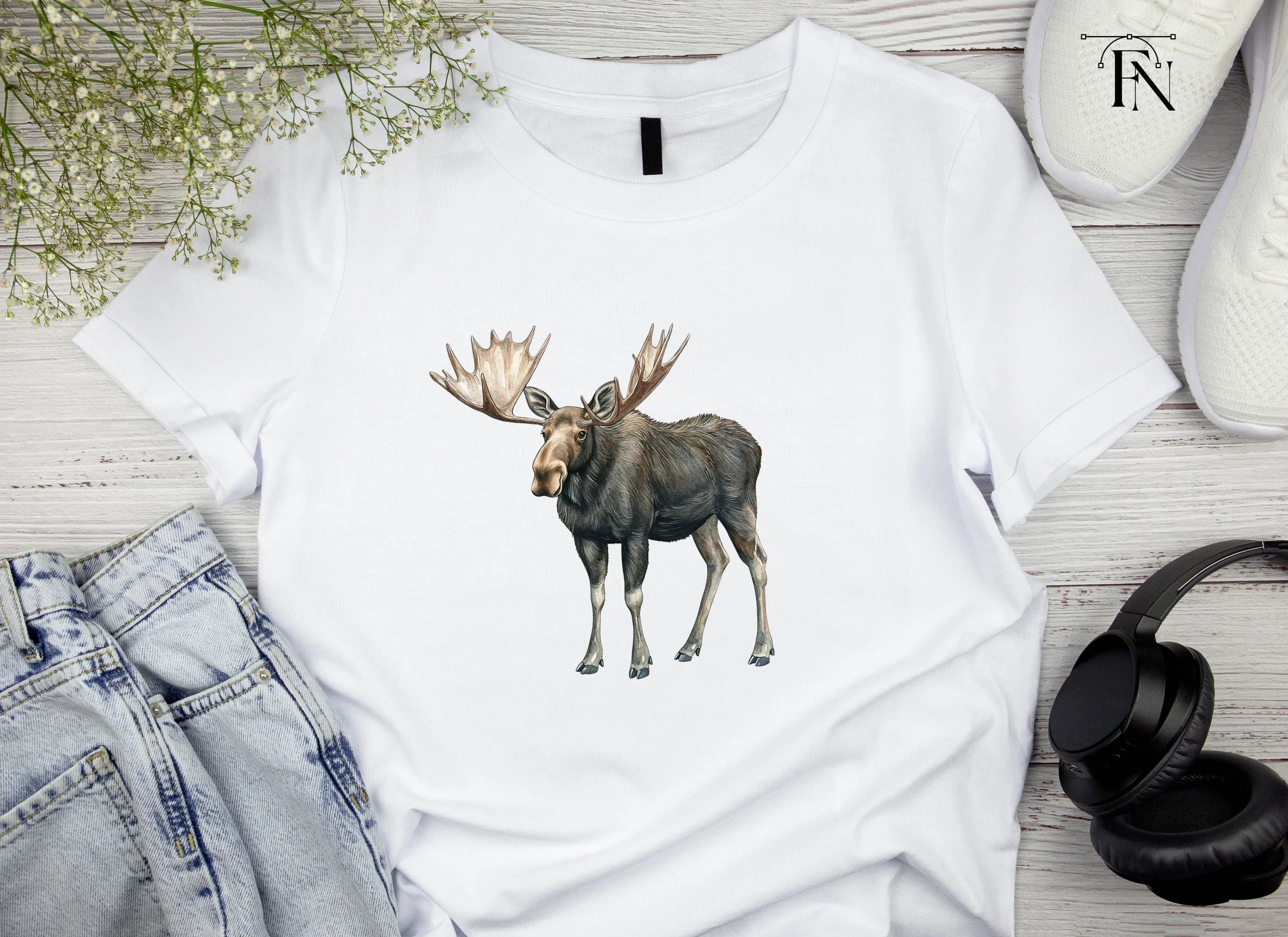 Majestic Moose Clipart Bundle